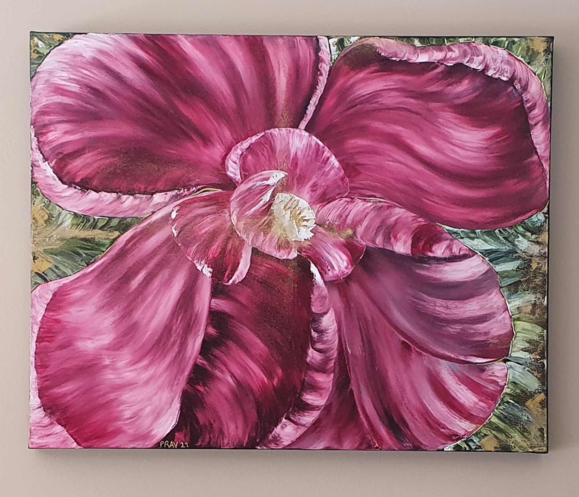 Rosa Gallica (61cm x 76cm x 3,5cm)